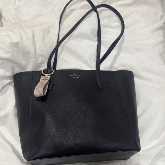 kate spade Handbags - Kate Spade black Tote Bag WITH kate spade charm